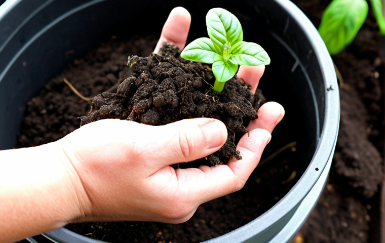 **Image Prompt 1: Marketing the Magic of Worms & Tangible Results**
A close-up shot of a gardener's hands gently holding a vibrant, lush plant (e.g., a tomato seedling or a bouquet of herbs) thriving in rich, dark vermicompost. The soil itself is noticeably healthy and teeming with subtle life. In the soft-focus background, clean, active red wiggler worms are visible in a modern, well-maintained composting bin. The scene emphasizes the transformation from organic waste to a valuable, life-giving product, evoking a sense of natural abundance, sustainability, and the undeniable positive results of "worm castings." Use warm, natural lighting and an inviting, eco-friendly aesthetic.