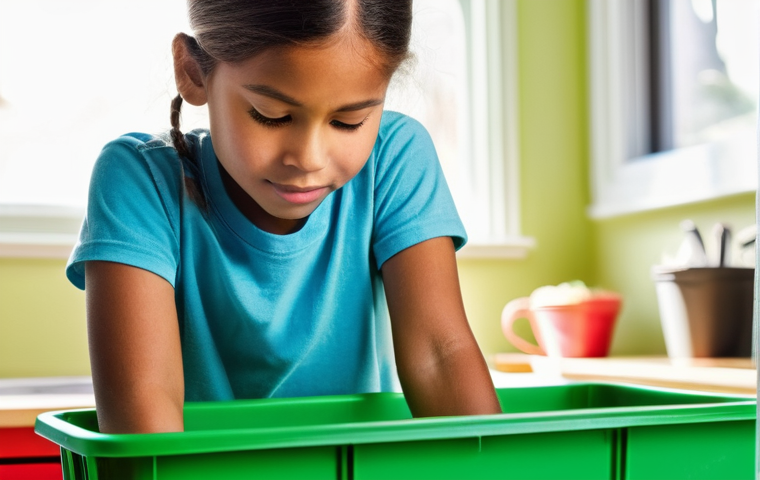 버미컴포스팅의 교육적 가치 - Bringing the Classroom Home: Young Explorer and the Worm Bin**
"A curious young girl, approximately...